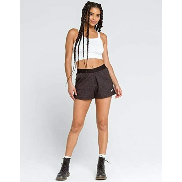 Adidas Women's French Terry Pull-On High-Waisted Active Shorts Black XS, $35 NWT - Picture 3 of 6